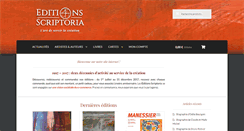 Desktop Screenshot of editions-scriptoria.org