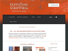 Tablet Screenshot of editions-scriptoria.org
